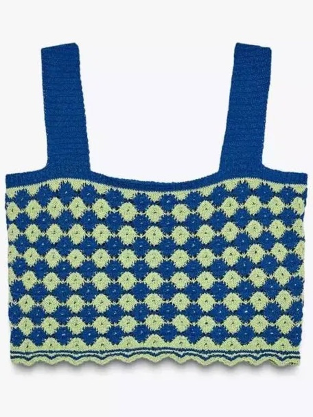 Zara Crochet Cropped Tank Top